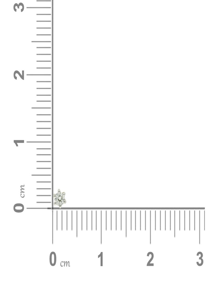Malabar Gold and Diamonds دبوس أنف ماسي نقي من منجم 18 قيراط 750 للنساء MNGNNP0268 - Image 4