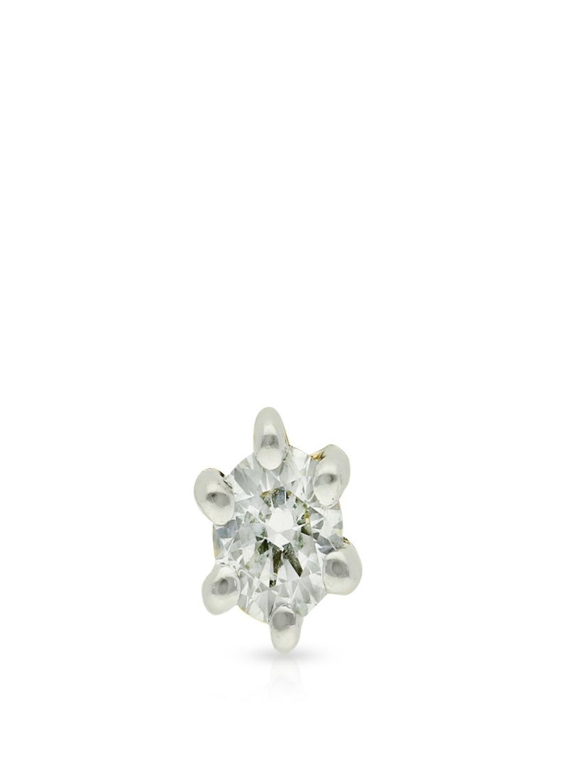 Malabar Gold and Diamonds دبوس أنف ماسي نقي من منجم 18 قيراط 750 للنساء MNGNNP0268 - Image 2