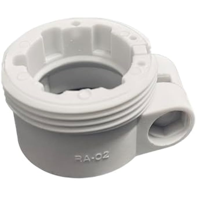 THERMOSTAT ADAPTOR FOR HEATING VALVES RA, RAV, RAVL, CALEFFI, GIACOMINI AND M28 X 1.5 PLASTIC IN LIGHT GREY (THERMOSTAT ADAPTER SET) - Image 3