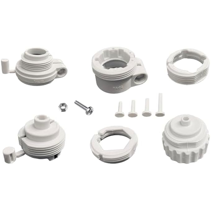 THERMOSTAT ADAPTOR FOR HEATING VALVES RA, RAV, RAVL, CALEFFI, GIACOMINI AND M28 X 1.5 PLASTIC IN LIGHT GREY (THERMOSTAT ADAPTER SET) - Image 2