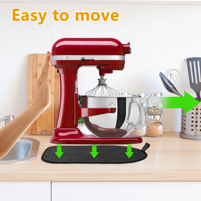PQPO Mixer Sliding Mat Compatible with Kitchenaid 6/7/8 Quart Stand Mixer, Slider Mat Compatible with 5-8 Qt Bowl-Lift Stand Mixer Kitchenaid Mixer Accessories - Image 2