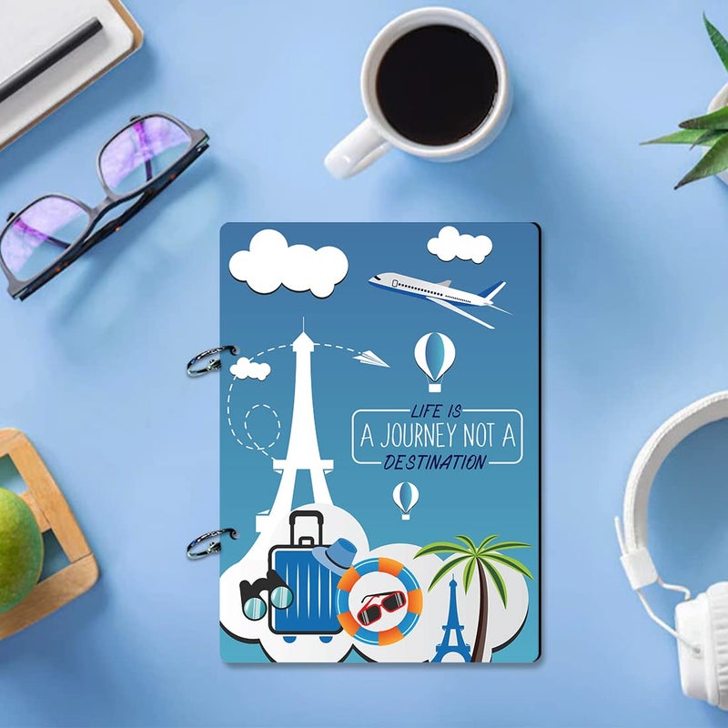 100Yellow ® Life Is A Journey Portrait Photo Album srapbook for capturing Travel and Adventures| 40 A5 pages | Size : 15.2 cm x 21.5 cm |Multicolour - Image 4