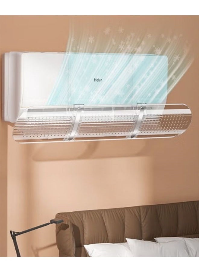 Arabest Air Conditioner Windshield, Windshield,Outlet Divider, 53-94.5*18.2cm Retractable Windshield,White,For Living Room,Bedroom,Office Air Conditioner  - Image 1