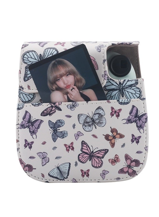 Frankmate Protective Case Compatible with Fujifilm Instax Mini 12 11 9 8 Instant Film Camera with Accessory Pocket and Adjustable Strap - Image 2
