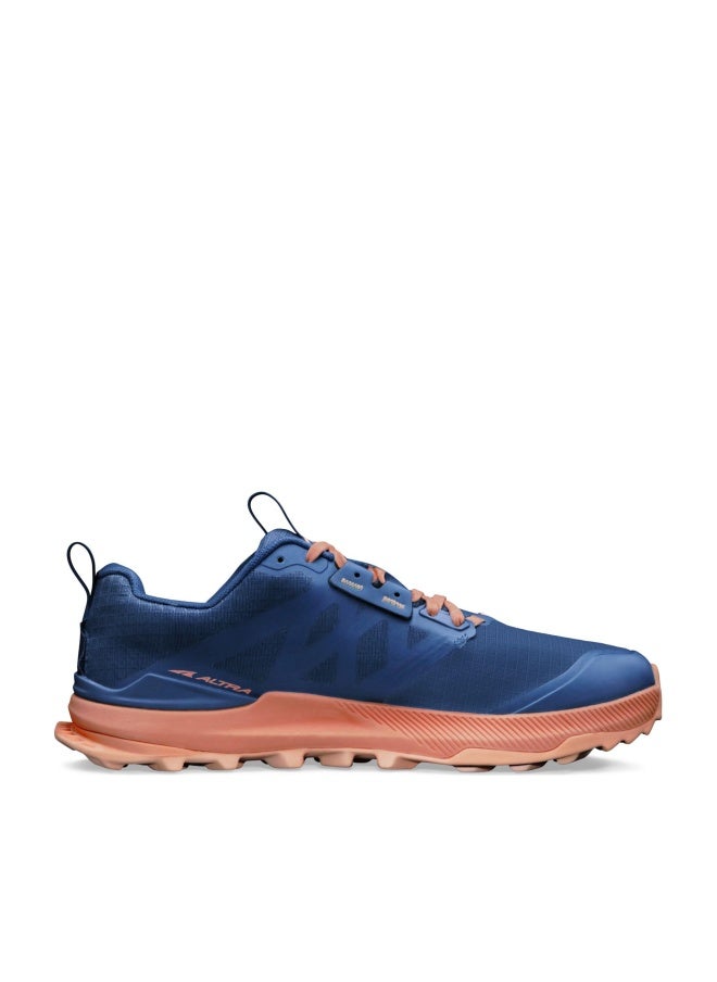 ALTRA Women's Lone Peak 8 Trail Running Shoe, Navy/Coral, 9.5 - Image 1