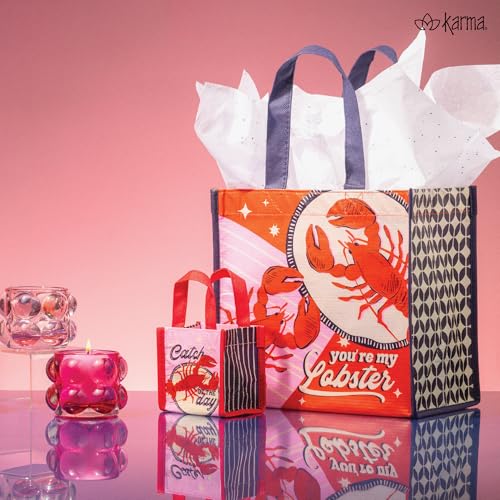 Karma Gifts Recycled Medium Gift Bag Daisy - Image 3