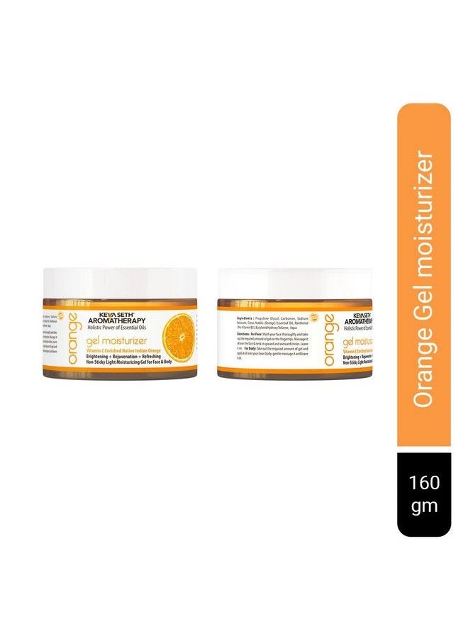 Keya Seth Aromatherapy Orange Gel Vitamin C Enriched Brightening Nourishing Refreshing Hydrating. Nonsticky Light Moisturizer160Gm  - Image 3