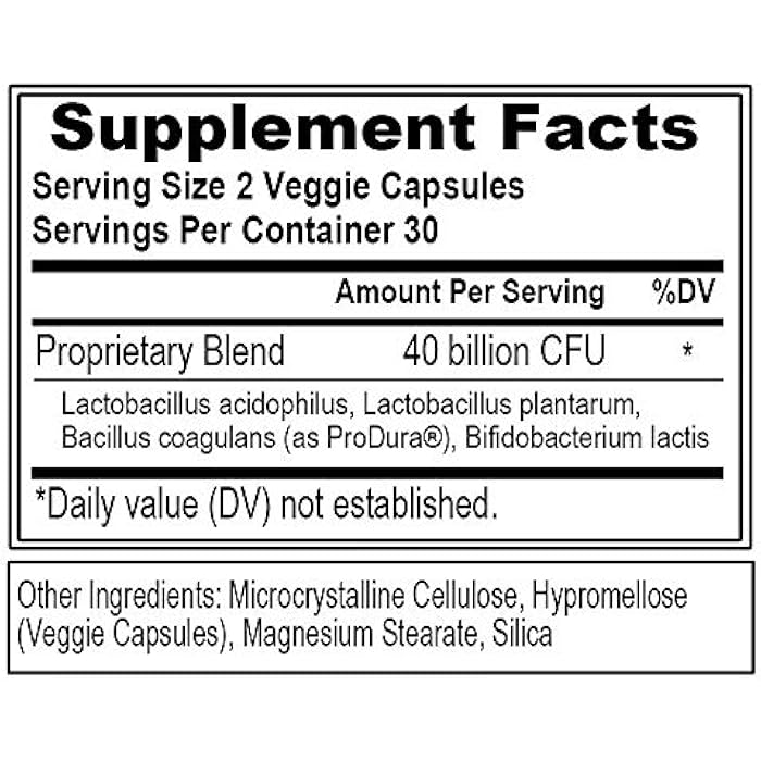 Evlution Nutrition Probiotic - 40 Billion CFU - Supports Digestive + Immune Health - Probiotic Supplement for Men & Women - Vegetarian, Gluten Free & Non-GMO - 30 Servings - 60 Veggie Capsules - Image 2