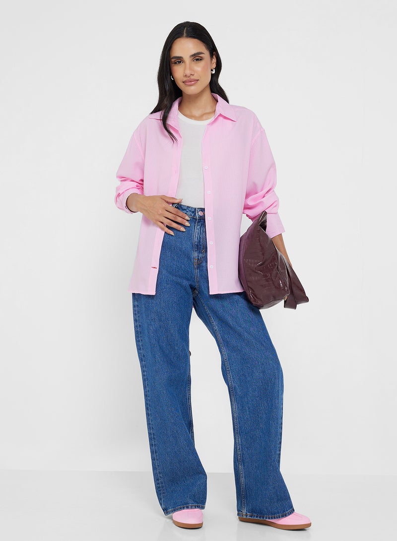 جينجر قميص بأزرار كبير الحجم - Image 4