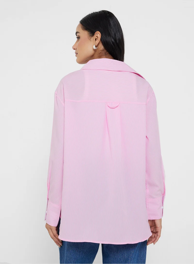 Ginger Oversize Button Up Shirt