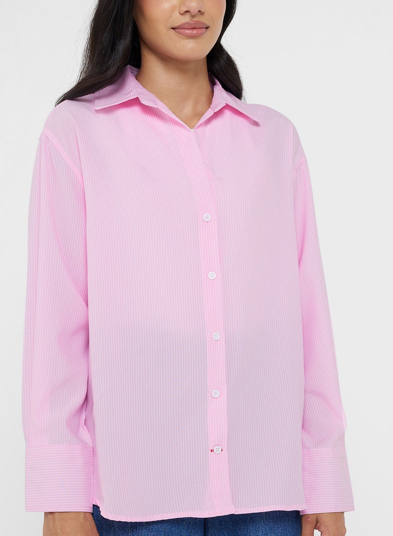 جينجر قميص بأزرار كبير الحجم - Image 3