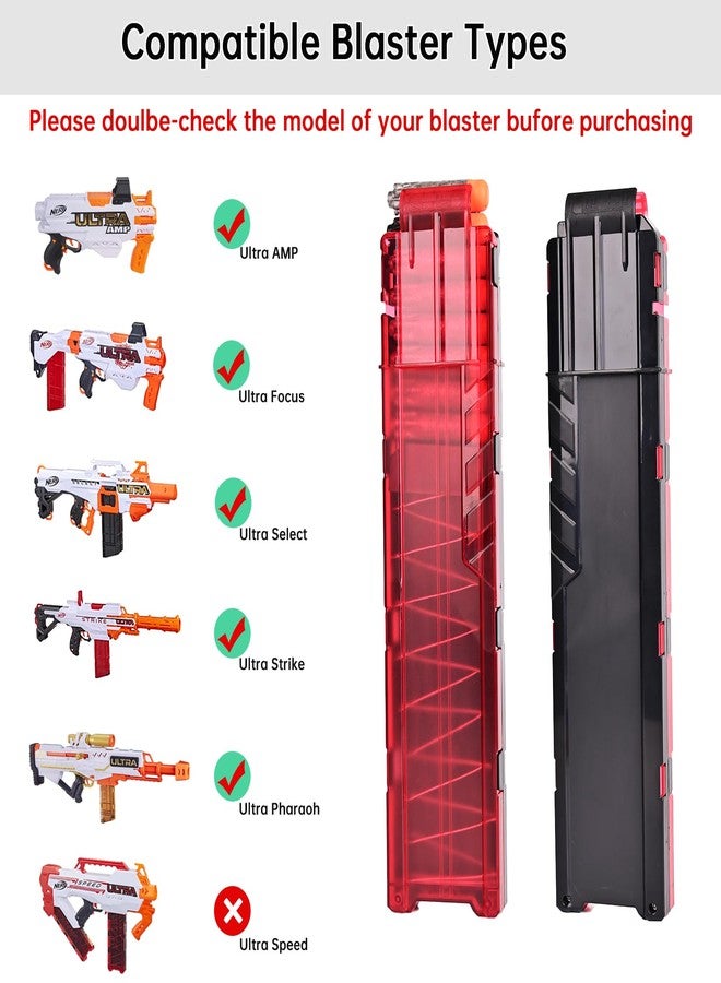 OIMIO Magazine, 18-Dart Clips for Nerf Ultra Series Blasters 4 pcs (Red & Black) - Image 4