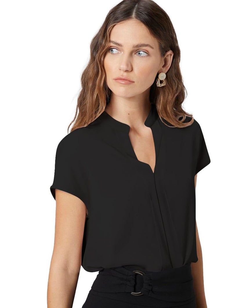 TOOCHKI Women's Regular Fit Western Top (TKCBL-RY-283-BK-TPG/S_Black - Image 1