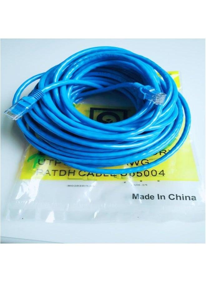 Generic Applicable To Six Types Of Network Cable High-speed Broadband Line Computer Finished Outdoor Household 10 15 20 30m50 Meters-Color:Super Blue All Copper-Line Length:0.5m  - Image 1