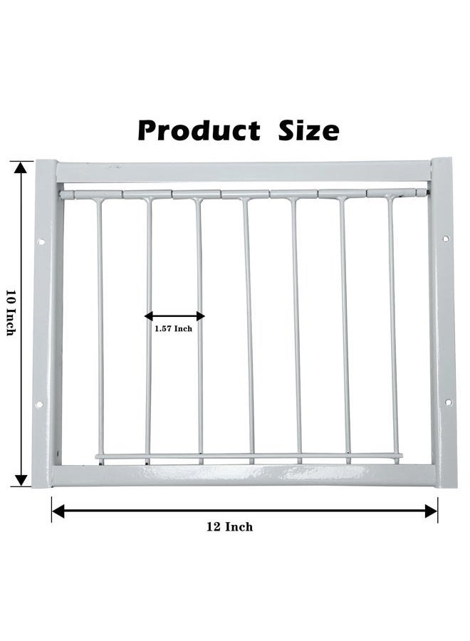 LWFCOEE Pigeon Loft Door with Steel Frame, Pigeon Door Trap Rust Resistant Bird Cage House Door for Racing Pigeon, Pigeon Supplies (12in/ 30cm) - Image 2