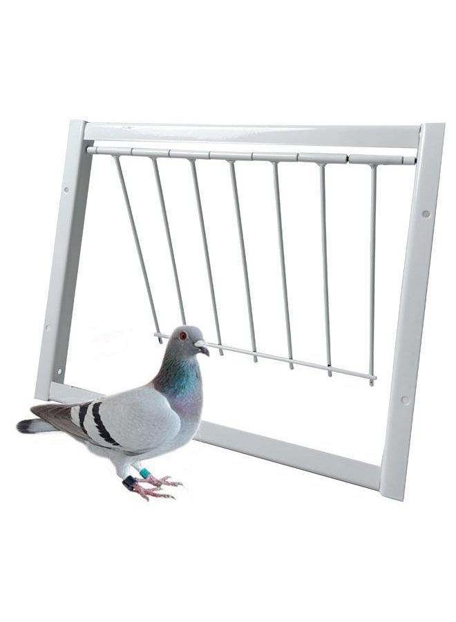 LWFCOEE Pigeon Loft Door with Steel Frame, Pigeon Door Trap Rust Resistant Bird Cage House Door for Racing Pigeon, Pigeon Supplies (12in/ 30cm) - Image 1