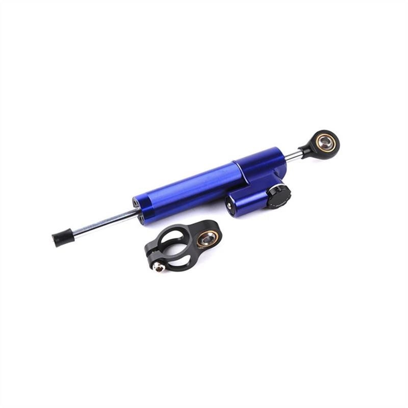 Adjustable Motorcycle Steering Damper Shock Absorber Blue For Most Heavy Duty Models - Image 2