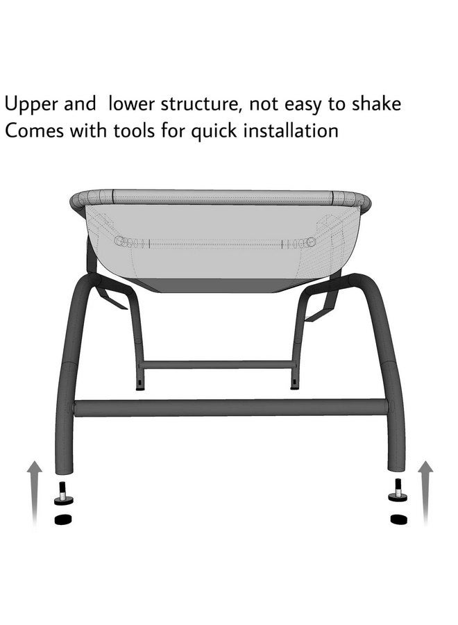 JUNSPOW Cat Bed [Designed for Big Cats] Dog Pet Square Hammock Bed Free-Standing Cat Sleeping Bed Cat Supplies Whole Wash Stable Detachable Easy Assembly Indoor Outdoor - Image 3
