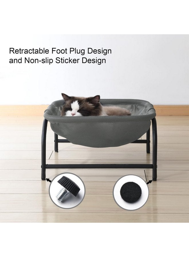 JUNSPOW Cat Bed [Designed for Big Cats] Dog Pet Square Hammock Bed Free-Standing Cat Sleeping Bed Cat Supplies Whole Wash Stable Detachable Easy Assembly Indoor Outdoor - Image 5