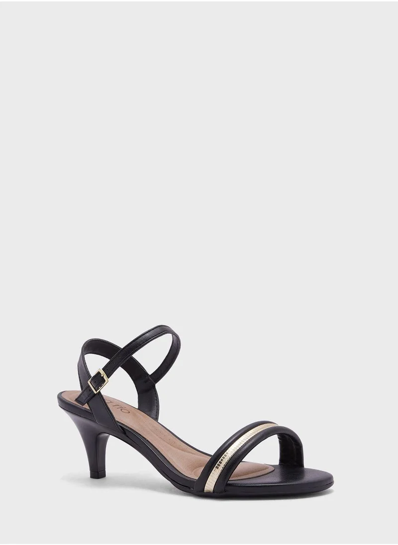 Beira Rio Rose Multi Strap Mid Heel Sandals