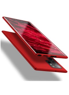 ELTRAZONE Samsung Galaxy S22 Ultra Case Ultra-Thin Slim Fit Soft TPU [Guardian Series] S22 Ultra Phone Back Cover Light Protective Matte Finish Coating Case Compatible Samsung S22 Ultra-Red  - Image 1