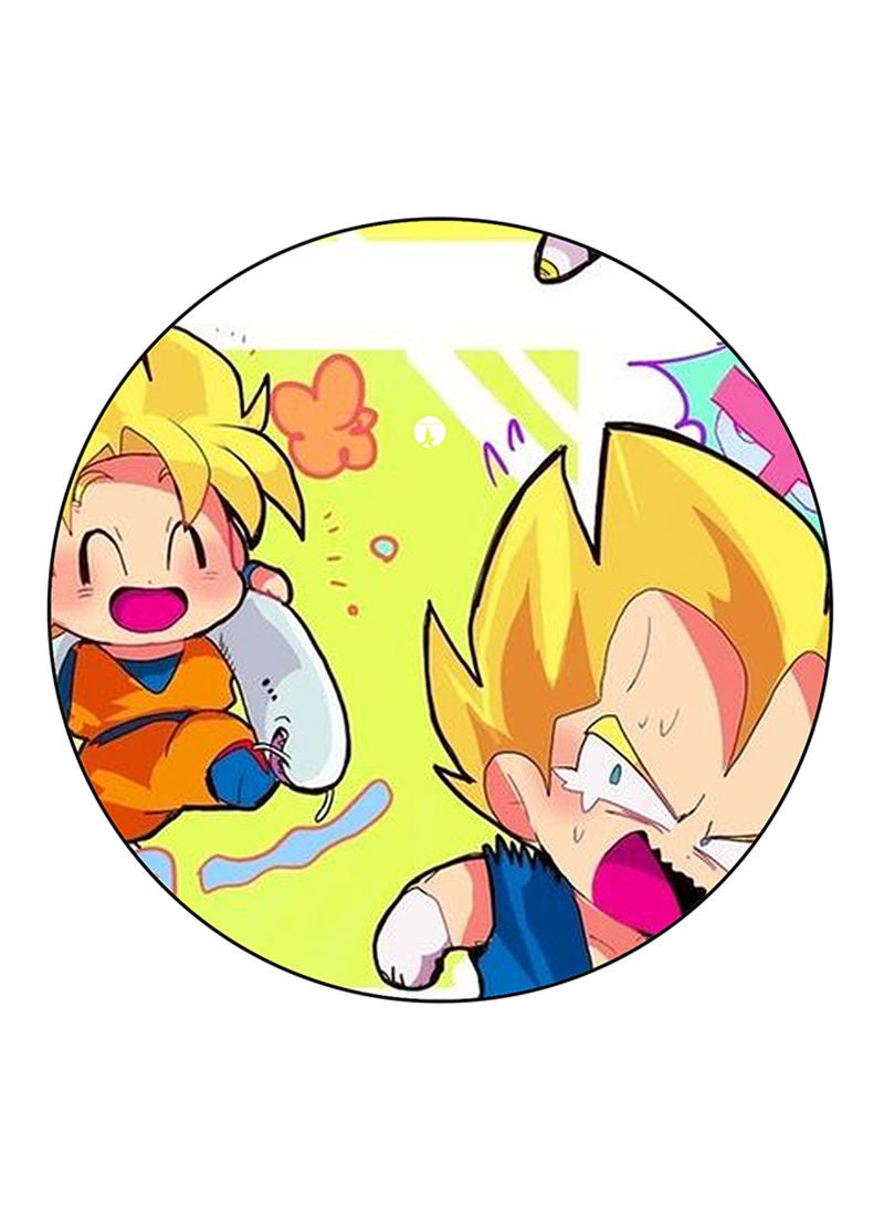 The Anime Dragon Ball Printed Mouse Pad Round  Multicolour