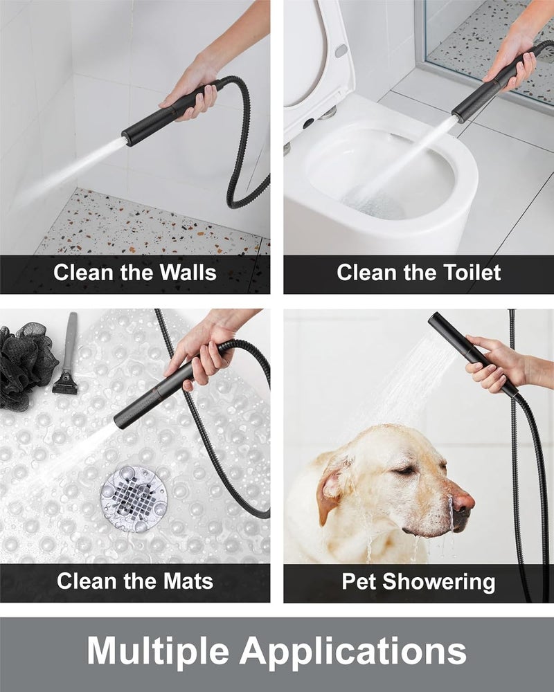 Aolemi Ceiling Mount Shower System with Rainfall Shower Head and Handheld,High Pressure Shower Faucet Set Fixture Combo with 2 in 1 Handheld Spray Rough-in Valve,10 Inch Shower Head Oil Rubbed Bronze - Image 5
