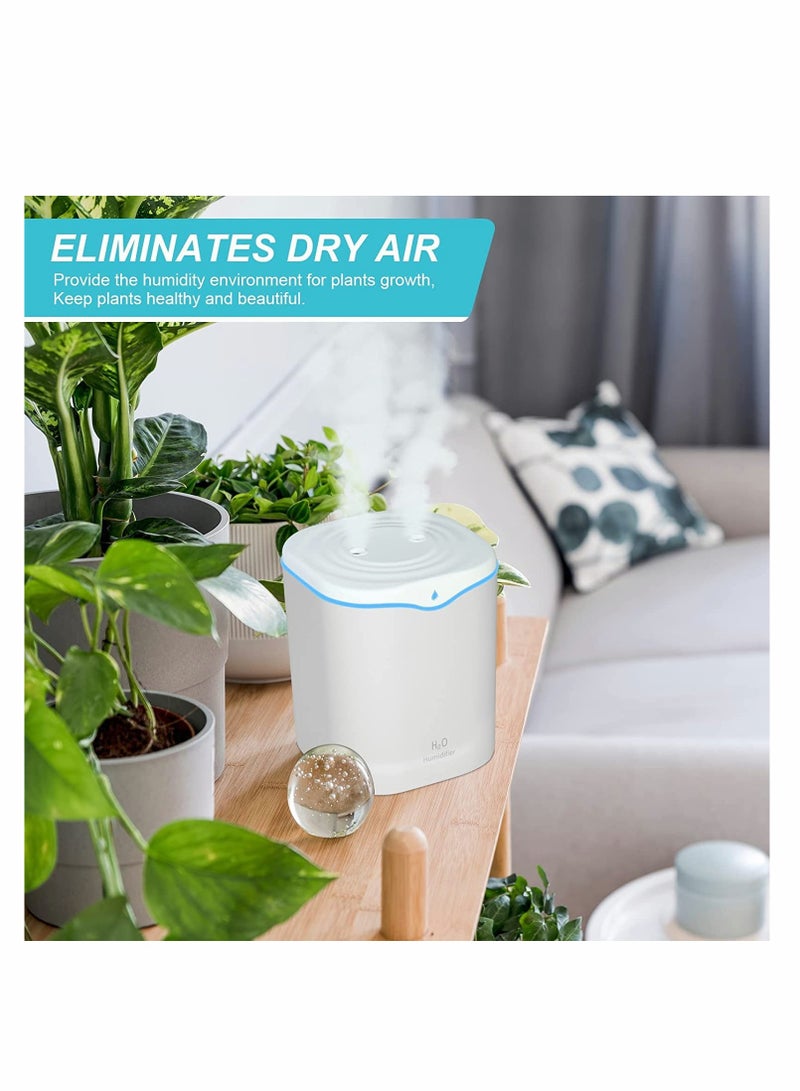 Excefore Humidifiers for Bedroom, 2L Cool Mist Humidifier for bedroom, USB Portable Desk Humidifier, Quiet Ultrasonic Humidifier with 2 Mist Modes, Auto Shut Off for Travel Home - Image 5