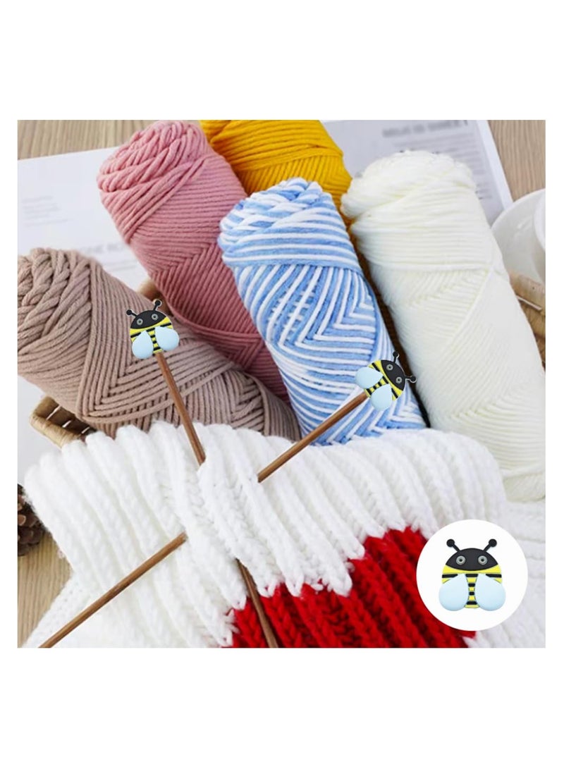 SYOSI 10 Pcs Knitting Needle Stoppers Cute Little Bee Needle Point Protection Needle Stoppers Knitting Accessories from - Image 3