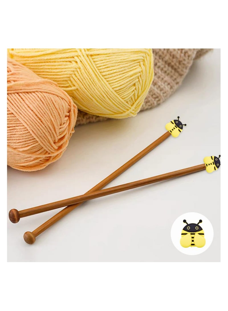 SYOSI 10 Pcs Knitting Needle Stoppers Cute Little Bee Needle Point Protection Needle Stoppers Knitting Accessories from - Image 5