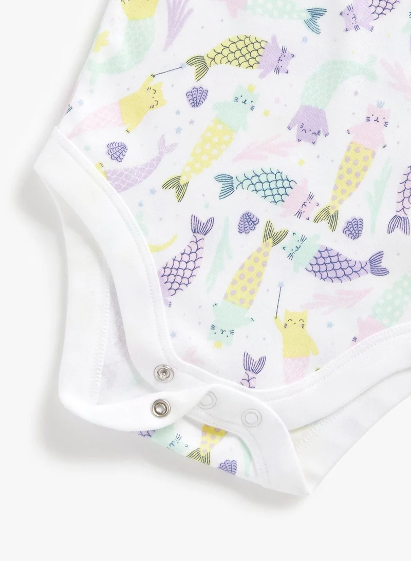 mothercare Kids 3 Pack Assorted Bodysuit