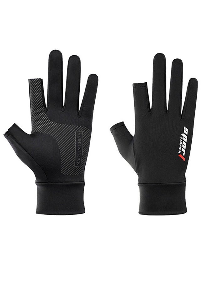 KUAZIVI Men Women Sun Protection Gloves Driving Riding Touch Screen Gloves Thin Anti-UV Protection Ice Silk Non-Slip Gloves  - Image 3