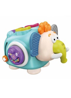 KASTWAVE Montessori Baby Activity Cube - Elephant Sensory Toy for Infants & Toddlers, Carseat/Plane Travel Companion, Educational Gift for Kids Aged 6-18 Months & 2-3 Years - Developmental Learning Fun  - Image 1