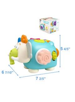 KASTWAVE Montessori Baby Activity Cube - Elephant Sensory Toy for Infants & Toddlers, Carseat/Plane Travel Companion, Educational Gift for Kids Aged 6-18 Months & 2-3 Years - Developmental Learning Fun  - Image 2