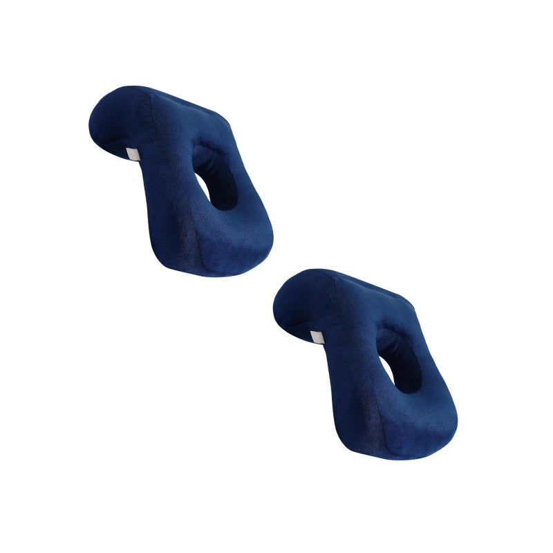 2pcs Face Down Pillow Office Pillow For Desk Nap Cozy Pillow With Arm Hole Desk Nap Pillow For Office School Travel And Massage - Image 1