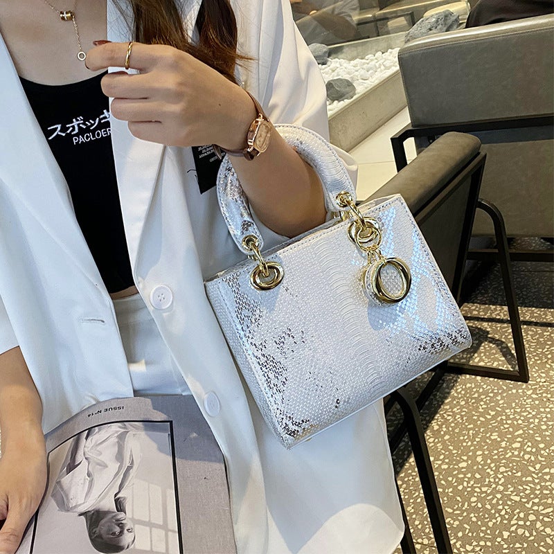 Women'S Bag Handbag Women'S 2023 New Fashionable Snake Pattern Daffy Bag Genuine Leather Texture High-End Shoulder Crossbody Bag - Image 4