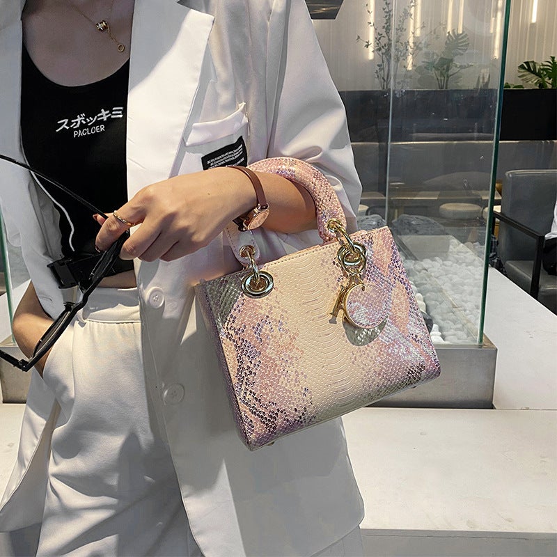Women'S Bag Handbag Women'S 2023 New Fashionable Snake Pattern Daffy Bag Genuine Leather Texture High-End Shoulder Crossbody Bag - Image 5