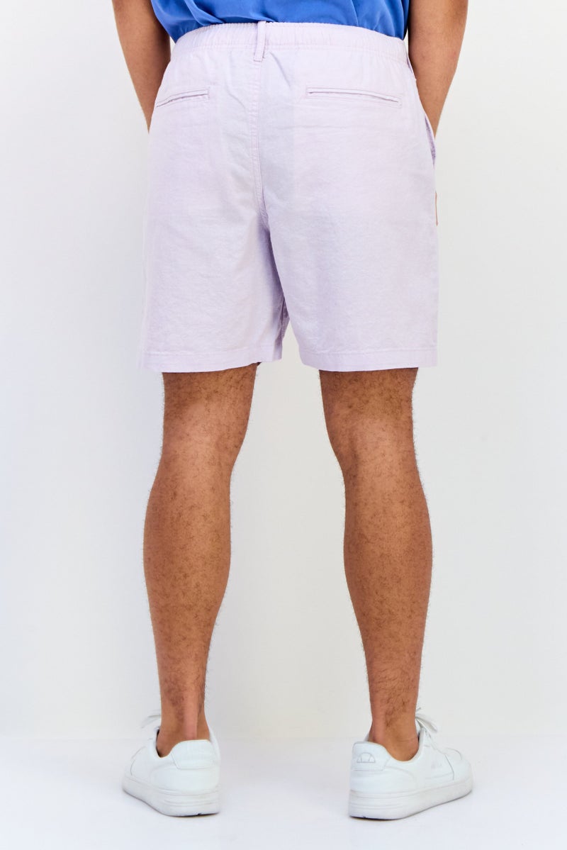 GAP Men Plain Basic Shorts, Lavender - Image 3