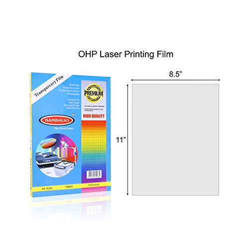 Bambalio OHP-75 Transparency Films A4 Size - 75 Microns -100 Sheets. - Image 2