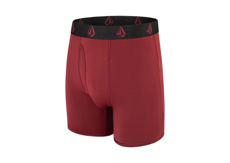 Volcom Mens Boxer Briefs Poly Spandex Performance Boxer Briefs Underwear (Maroon/Navy/Black/Blue/Heather, Medium) - Image 2