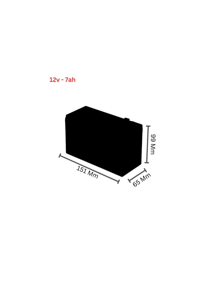 Ultracell Ultracell Sealed Lead Acid Battery 12V 7A (UxL7-12) for ups kids cars  - Image 2