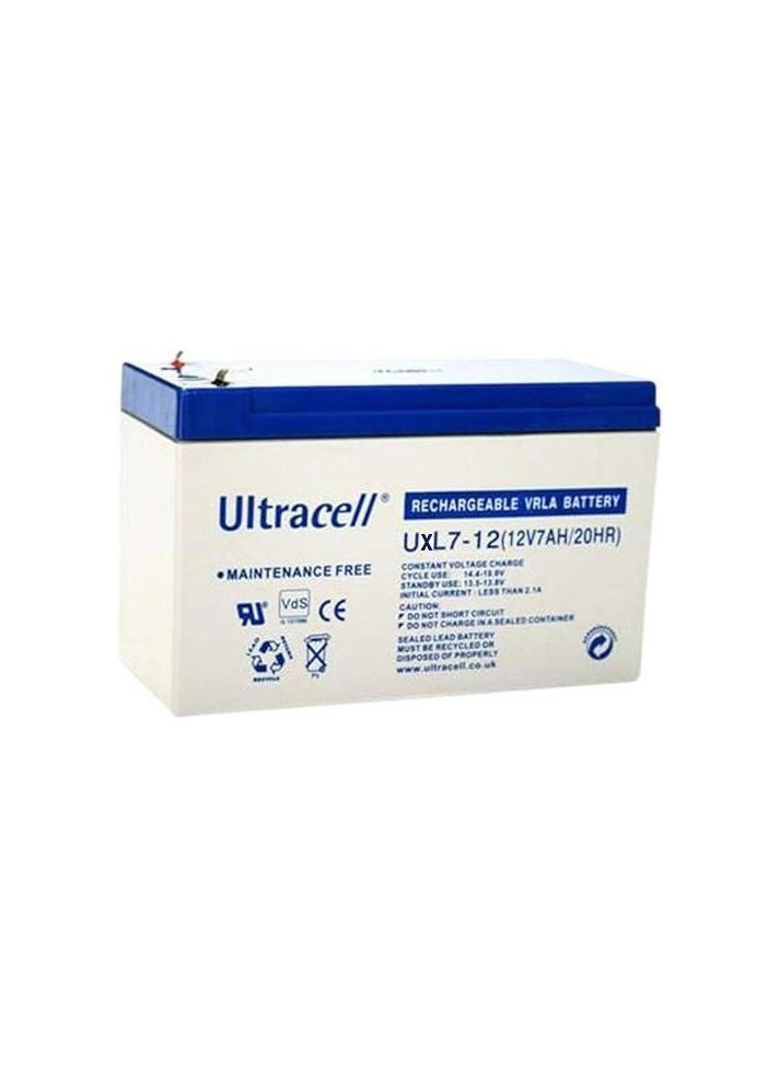 Ultracell Ultracell Sealed Lead Acid Battery 12V 7A (UxL7-12) for ups kids cars  - Image 3