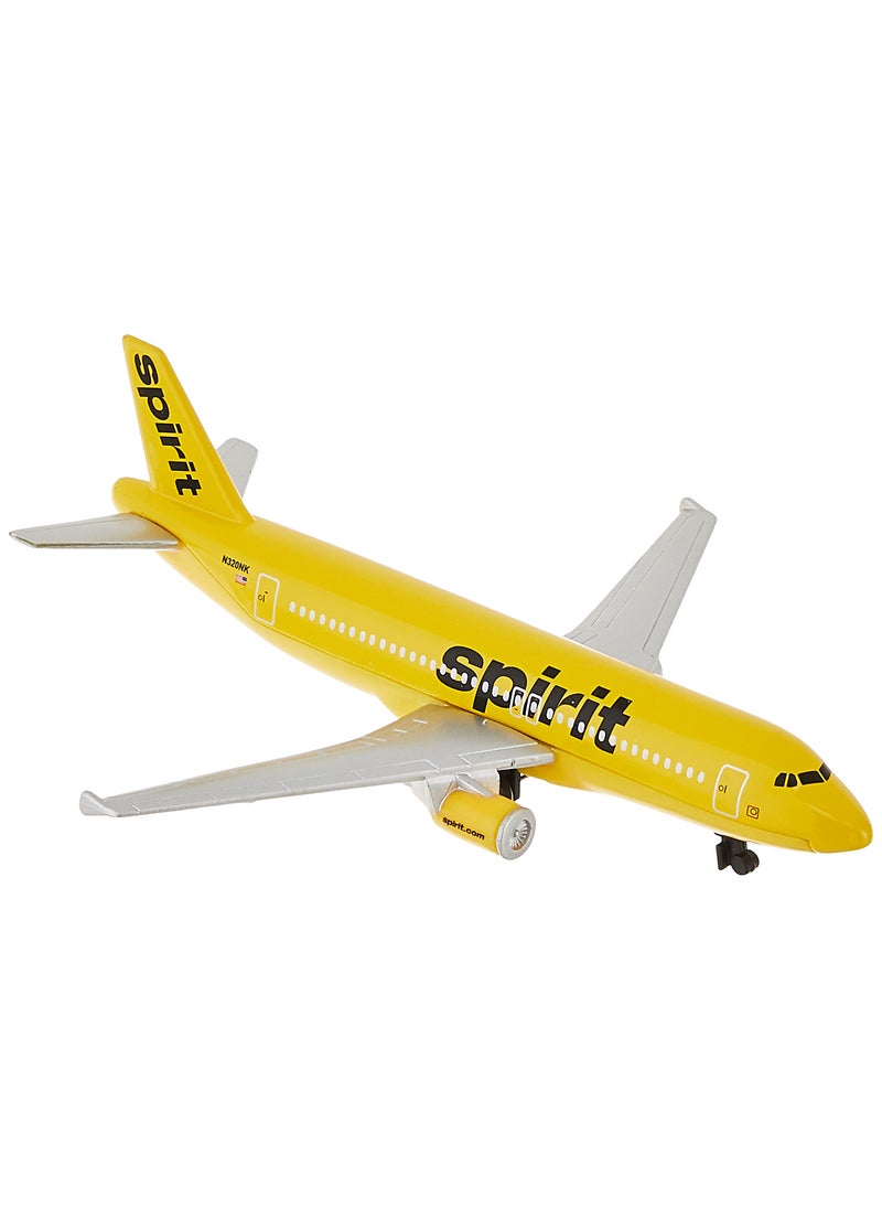 Daron Daron Toy Airplane – Spirit Airlines – Die-Cast Metal Model Airplane Toy with Plastic Parts for Kids Ages 3+  - Image 1