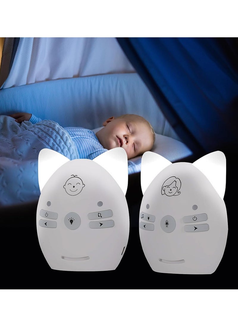 Wireless Audio Baby Monitor, Baby Desk Lamp Caretaker with 2 Way Talk, VOX Mode, Long Range up to 300m, Crystal-Clear Sound, Lullabies, Night Light, Music Play, Plug & Play - Image 1
