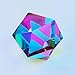CMY Cubes The Motus 50mm Cyan Magenta Yellow Polyhedron Subtractive Color Mixing Optical Icosahedron Teaches Subtractive Color Mixing Educational Physics Kinetic Art Desk Object - Image 2