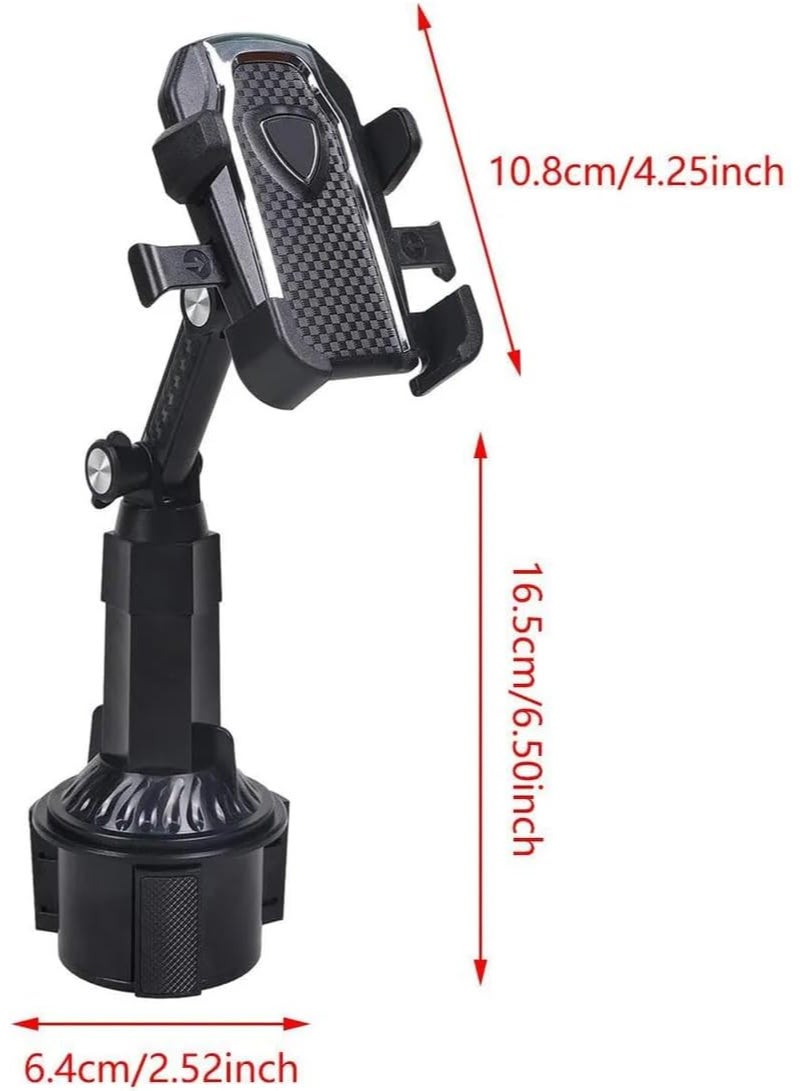 Cup Holder Phone Mount for Car, Universal Phone Holders for Your Car, Long Neck Adjustable Car Cup Cell Phone Mount for iPhone Samsung Google and All 4.0-7.0 inches Smartphones - Image 3