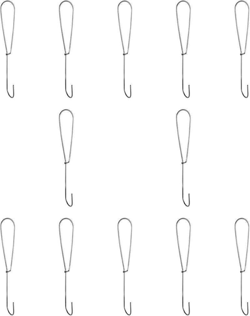 12 Pieces Pattern Making Hooks Metal Sewing Pattern Hanging Hooks Tailors Industrial Organizer Paper Storage Hooks for Sewing Room Organization- 260mmx45mm - Image 4