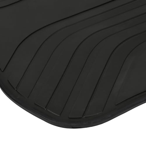 Matericuo Car Floor Mats Custom Fit for BMW X6 (G06) 2020-2025 Black White Rubber Auto Liner Mats All Weather Protection Heavy Duty Odorless - Image 4