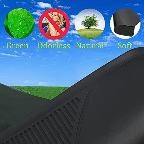 Matericuo Car Floor Mats Custom Fit for BMW X6 (G06) 2020-2025 Black White Rubber Auto Liner Mats All Weather Protection Heavy Duty Odorless - Image 2