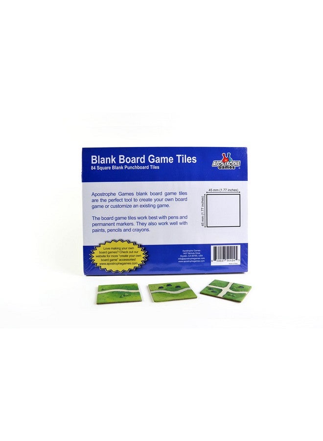 Apostrophe Games Square Board Game Tiles - 84Pcs Large Game Board Pieces Blank Game Board Chits, Same Size As Carcassonne- Create Your Own Custom Tiles - Image 2